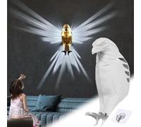 DAZZTIME applique Murale En Forme D'Animal, LED Hibou 3D, mural Animalière, Bald Eagle Luminaire, Pour Chambre Salon Couloir