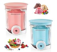 DAZZTIME Bacs à Crème Glacée,2 Pièces Récipient Creami pour la Machine à Glace Ninja Creami,Accessoires pour Récipients à Crème Glacée pour la série CREAMi NC701EU,Sans BPA