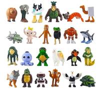 DAZZTIME Tung Tung Tung Sahur,24 Pièces Tralalero Tralala Figurine 1-2IN,Figurine de Collection,Décoration de Chambre Amusante,Décoration de Fête,pour la Maison,Enfants,Adultes