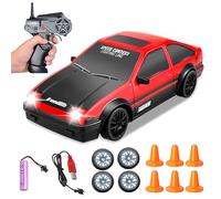 DAZZTIME Voiture Télécommandée Drift,RC Drift Car,1:24 RC Car,avec 2,4 GHz Télécommandes,30 km/h,Voiture Radiocommandée Adulte,pour Enfant Adulte Anniversaire Cadeau