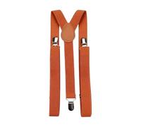 DB Dickie Bow Bretelles vintage réglables avec fermoirs robustes pour homme, orange brûlé, taille unique