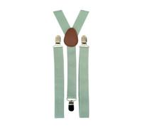 DB Dickie Bow Bretelles vintage réglables avec fermoirs robustes pour homme, vert sauge, taille unique
