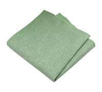 DB Dickie Bow Carré de poche en coton mélangé de luxe, vert sauge, 23cm x 23cm