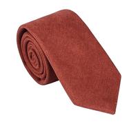 DB Dickie Bow Cravate de luxe en coton mélangé pour homme, terre cuite, Length: 145cm. Width: 7cm