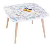 DB Kids Coloritable | Table à Colorier pour Enfant | Dessin et Coloriage à l'eau sans Fin | Table d'Activité en Bois | Inclus 8 Feutres | Montessori 3 Ans et + (La Forêt)