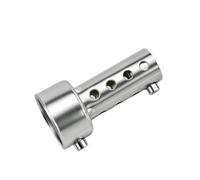 DB Killer 45mm Silencieux d'échappement de moto réglable universel | Baceyong Chicane echappement moto 45 mm/1,8 pouces Argent Silencieux pour moto