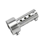 DB Killer 48mm Silencieux d'échappement de moto réglable universel | Baceyong Chicane echappement moto 48 mm/1,9 pouces Argent Silencieux pour moto