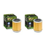 DB PARTS Lot de deux filtres à huile compatible avec Yamaha 125 XT 1976 1977 1978 1979 1980 1981 1982 1983 1984 1985 1986 1987 1988 1989 1990