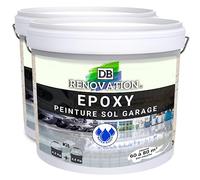 DB Rénovation Peinture Résine Epoxy sol béton Garage, parking - Beige 9KG Prêt à l'emploi - Trafic intense - Etanche
