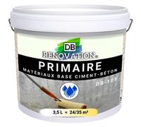 DB Rénovation Primaire Sol Forte adhérence - Stabilise le béton avant peinture époxy - Haute Protection humidité 3,5L
