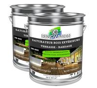 DB Rénovation Saturateur bois incolore - Hydrofuge, Extrême résistance UV, anti-grisaille - Protection marin - 6L