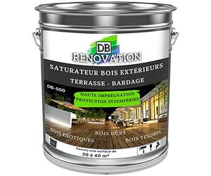 DB Rénovation Saturateur bois incolore - Hydrofuge, Extrême résistance UV, anti-grisaille - Protection marin - 3L