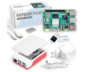 db-tronic Raspberry Pi 5 4 Go Starter Kit | Édition 64 Go | Alimentation 27 W | Boîtier avec Ventilateur | Micro HDMI 4K | Dissipateur alu | idéal pour Home Assistant et Le Smart Home