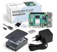 db-tronic Raspberry Pi 5 8 Go Starter Kit | Édition Noire 64 Go | Alimentation 27 W | Boîtier avec Ventilateur | Micro HDMI 4K | Dissipateur | idéal pour Home Assistant et Le Smart Home