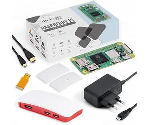 db-tronic Raspberry Pi Zero 2 W 512 Mo Starter Kit | Alimentation 13 W | Boîtier avec 3 couvercles | Mini HDMI | Câble caméra | Pieds en Caoutchouc | idéal pour Home Assistant et Le Smart Home