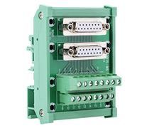 DB15-M6 Connecteur de Carte de Bornier Module d'Interface à Montage sur Rail DIN à Double Tête Femelle