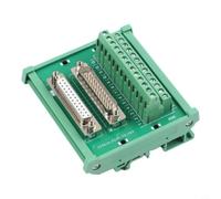DB25 Connecteur adaptateur pour rail de chapeau, D-Sub 25 broches pour | FR-4 PCB, 0. pour 7a Max, -20°C à 105°C, 18-26 AWG, terminal à vis pour rupture