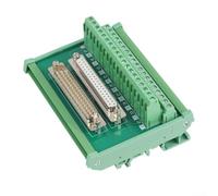 DB37 Module d'interface de bornier à montage sur rail DIN avec bornes double couche, prend en charge 16 26 AWG, évalué 1 0 A pour des connexions électriques fiables