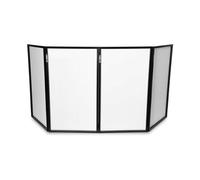 Vonyx Façade DJ DB2 – Lycra blanc, écran dépliable, dissimule l'équipement DJ, facile à installer