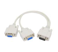 Db9 Câble Répartiteur De Type Y 1 Mâle Vers 2 Femelles Adaptateur Répartiteur Série Rs232 Câble oit Pour Connecter Divers Appareils (30 Cm)[SHU07144]