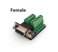 DB9 Male/Female 9Pin Plug Breakout Terminals Board RS232 Serial Port Adapter Connector NWPNLXEA(Female)