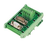 DB9-MG6 Module d'interface à Montage sur Rail DIN Connecteur mâle Femelle Carte de dérivation Plaqué Or écologique de Haute qualité pour Un Usage Industriel