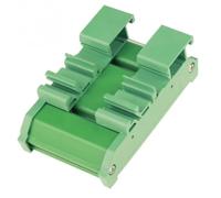 Db9-mg6 Module d'interface de bornier à montage sur rail DIN pour câblage industriel - Bloc de jonction en plastique vert 85 x 55 mm avec connecteurs droits mâle/femelle et boîte de jonction intégrée