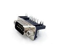 DB9 PCB adapter connector RS232 serial Angle 90 data cable connector Com plug 9pin hole port socket female&Male D type NWPNLXEA(Male)