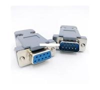 DB9 serial adapter connector Plug D type RS232 COM 9 pin hole port socket female&Male Screw installation + shell DP9 NWPNLXEA(Female Golden)