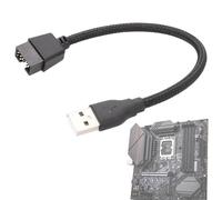 DB9 To USB Converter Cable - Tinned Copper 14x10x2cm | USB To DB9 Female Adapter, 9 Pin Motherboard Header To USBs Type A Male Cable | Durable Fast Connection Cables For PC Data Transfer Use