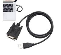 DB9 USB Adapter Cable - 39.37 Inches Seriâl Connection Lead | Prolific PL2303 Converter - Nickel Plated 9 Pin RS232 To USB Interface For COM Port Device Programming Connecting Series Devices