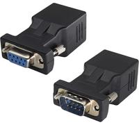 Db9 Vers Rj45 Extender 9 Broches Femelle Mâle Vers Rj45 Adaptateur Réseau Lan Ethernet Cat5/6 Pour Vidéo Multimédia Extension L'Adaptateur Distance Transmission Appareils Db9(2Pack[GBP6277293]