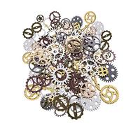 DBAILY 200g Antique Gears Roues Squelette Steampunk Pendentif Steampunk Antique Engrenages Assorties Squelette Steampunk Pendentif Charms pour Bijoux Breloques Scrapbooking Roue Cog Bricolage Art