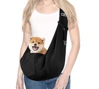 DBALL Sac de Transport pour Petit Chien et Chat Réversible Sac Transport Chien (jusqu'à 7.5kg) Porte Chien Ventral avec Poche de Rangement latérale Sac Transport Chat pour Marché Extérieur
