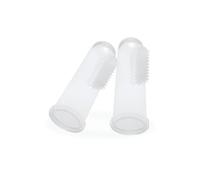 dBb Remond 2 P’tits Doigts Silicone - 1ère Brosse à Dents Bébé de 3 à 24 mois - Brosse à dents doigtier - Soins Bébé sans BPA - Fabriqués en France - 2 pièces