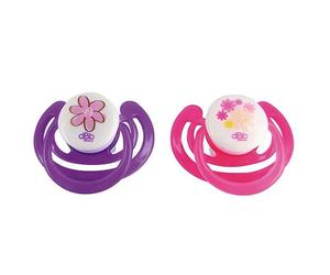 dBb Remond 2 Sucettes anatomiques 1er âge Téterelles en silicone Motif Fleurs