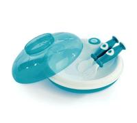dBb Remond Assiette Garde au chaud avec couvercle et couverts Coloris Turquoise