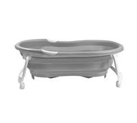 dBb Remond Baignoire Pliable Bébé avec Pieds Antidérapants Bouchon de Vidange Baignoire Bébé Compacte & Évolutive pour Nouveau-né 0 à 2 ans Contenance 10 à 32 Litres H74.3 x L46.5 x P11.6 cm - Grise