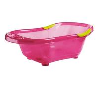 dBb Remond Baignoire Rigide avec Bouchon de Vidange Rose Translucide