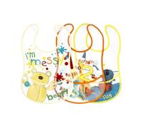 dBb Remond - Bavoirs Bébé Imperméables - Naissance à 24 Mois - Récupérateurs Pratiques - Fermeture Patte Velcro - Unisexe - Repas Sans Tâches - Confort et Protection - Facile à Nettoyer - Lot de 3