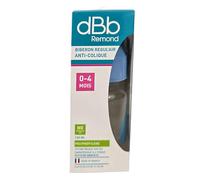 dBb Remond Biberon en polypropylène Tétine en caoutchouc de 0 à 6 mois Coloris Ciel 120 ml