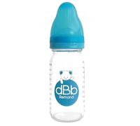 dBb Remond - Biberon Régul’Air 110 ml Verre - Tétine Nouveau Né Anticolique Silicone - Débit Régulier Et Sécurisé - Confort, Bien-Être Pour Bébé Dès Naissance - Accessoire Hygiénique - Turquoise