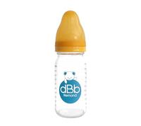 dBb Remond - Biberon Régul’Air 110 ml Verre - Tétine Nouveau Né Anticolique Silicone - Débit Régulier Et Sécurisé - Confort, Bien-Être Pour Bébé Dès Naissance - Accessoire Hygiénique - Jaune Moutarde