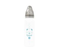 dBb Remond - Biberon Régul’Air - Polypropylène Anti-Colique, Tétine NN Silicone Débit Régulier - 1er Âge 0-4 mois - Résistant à la Chaleur - Sans BPA - Fabrication Française - Gris - 270 ml