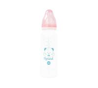 dBb Remond - Biberon Régul’Air - Polypropylène Anti-Colique, Tétine NN Silicone Débit Régulier - 1er Âge 0-4 mois - Résistant à la Chaleur - Sans BPA - Fabrication Française - Rose Poudré - 270 ml