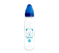 dBb Remond - Biberon Régul'Air Verre - Tétine NN Anticolique Silicone Débit Régulier - Nouveau-né 0-4 Mois - Résistant Chaleur - Sans BPA - Fabrication Française - Bleu Océan - 240 ml