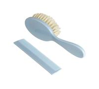 dBb Remond Brosse et Peigne pour Bébé - Brosse Bébé Poils de Soie Naturelle - Kit Brosse & Peigne Bébé Naissance - Fabriqué en France - Bleu Ciel - Coffret Toilette Nouveau-Né Fille & Garçon