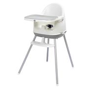 dBb Remond Chaise Haute Bébé 3 en 1 - Chaise Haute Bébé Évolutive - Basse, Haute & Rehausseur - À partir de 6 Mois - 1 Ceinture de Sécurité & Sangles - Plateau amovible - Repose-pieds ajustable