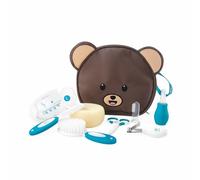dBb Remond - Coffret Soin Bébé 8 Accessoires de Puériculture Indispensables - Trousse Naissance Sécurisée en Forme Ourson - Compacte et Facile à Emporter pour Voyage et Maison - Marron