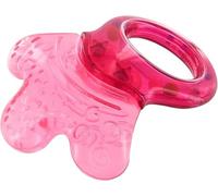 dBb Remond - Hochet Dentition Bébé Réfrigérant - Dès 4 Mois - Jouet de Dentition Sans BPA - Soulage les Gencives et Éveille les Sens - Forme Ergonomique Facile à Tenir - Couleur Rose Translucide